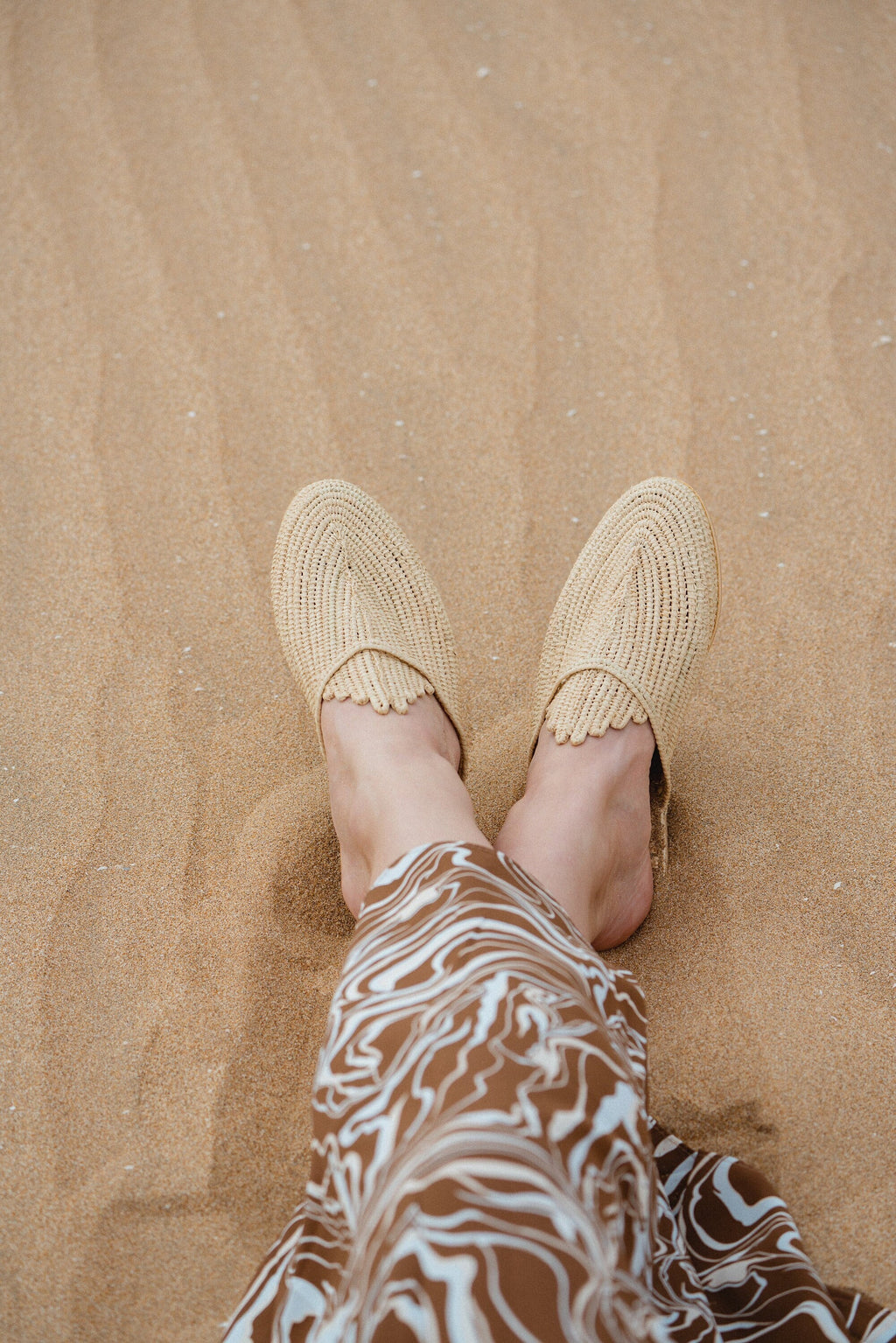 Handmade Raffia Sandals – Woven Straw Ballet Flats
