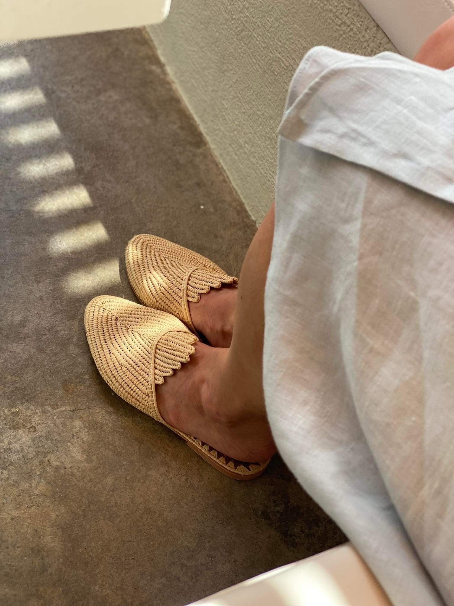 Handmade Raffia Sandals – Woven Straw Ballet Flats
