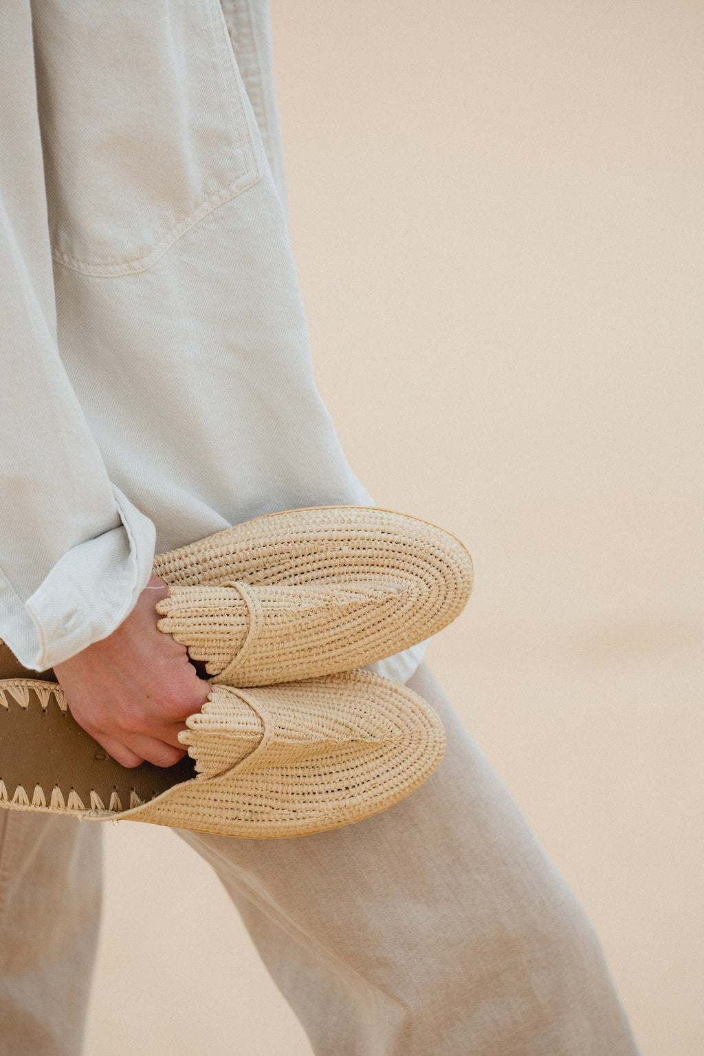 Handmade Raffia Sandals – Woven Straw Ballet Flats