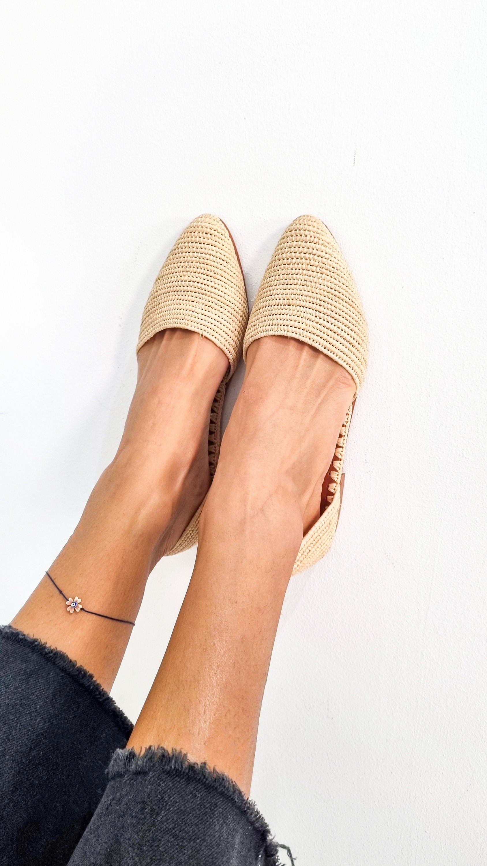 Handmade Raffia Mules: Summer Flats