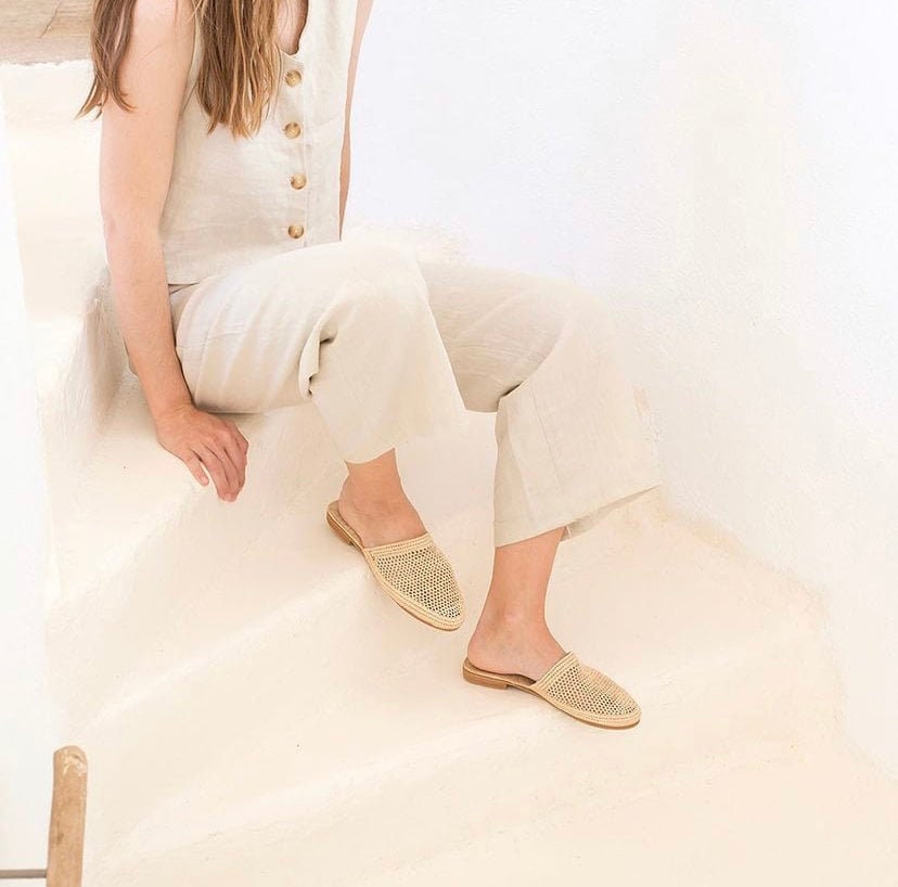 Handmade Raffia Sandals: Moroccan Summer Beach Shoes