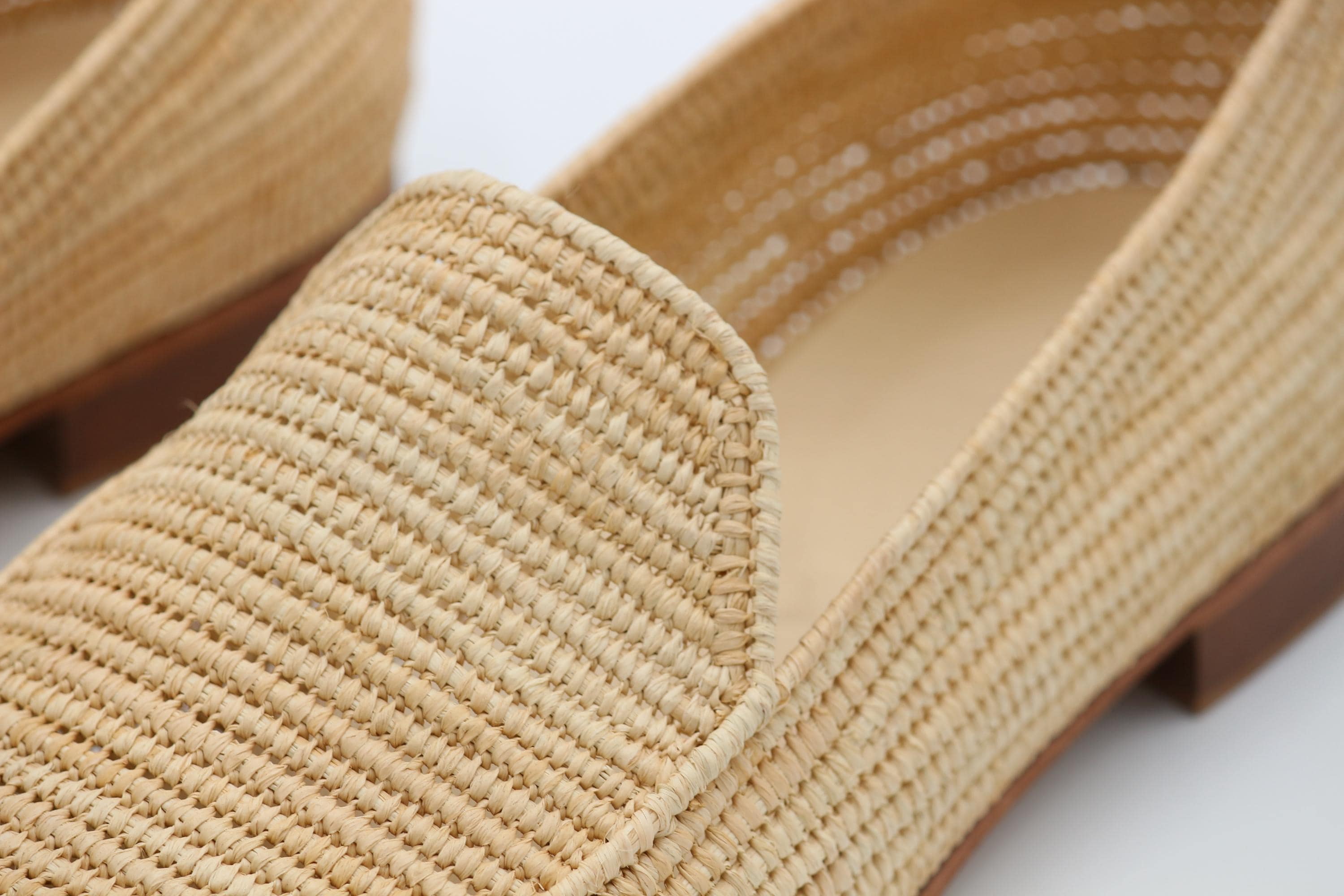 Men's Handmade Raffia Loafers, Woven Wedding Shoes, Lightweight Summer Slip-Ons