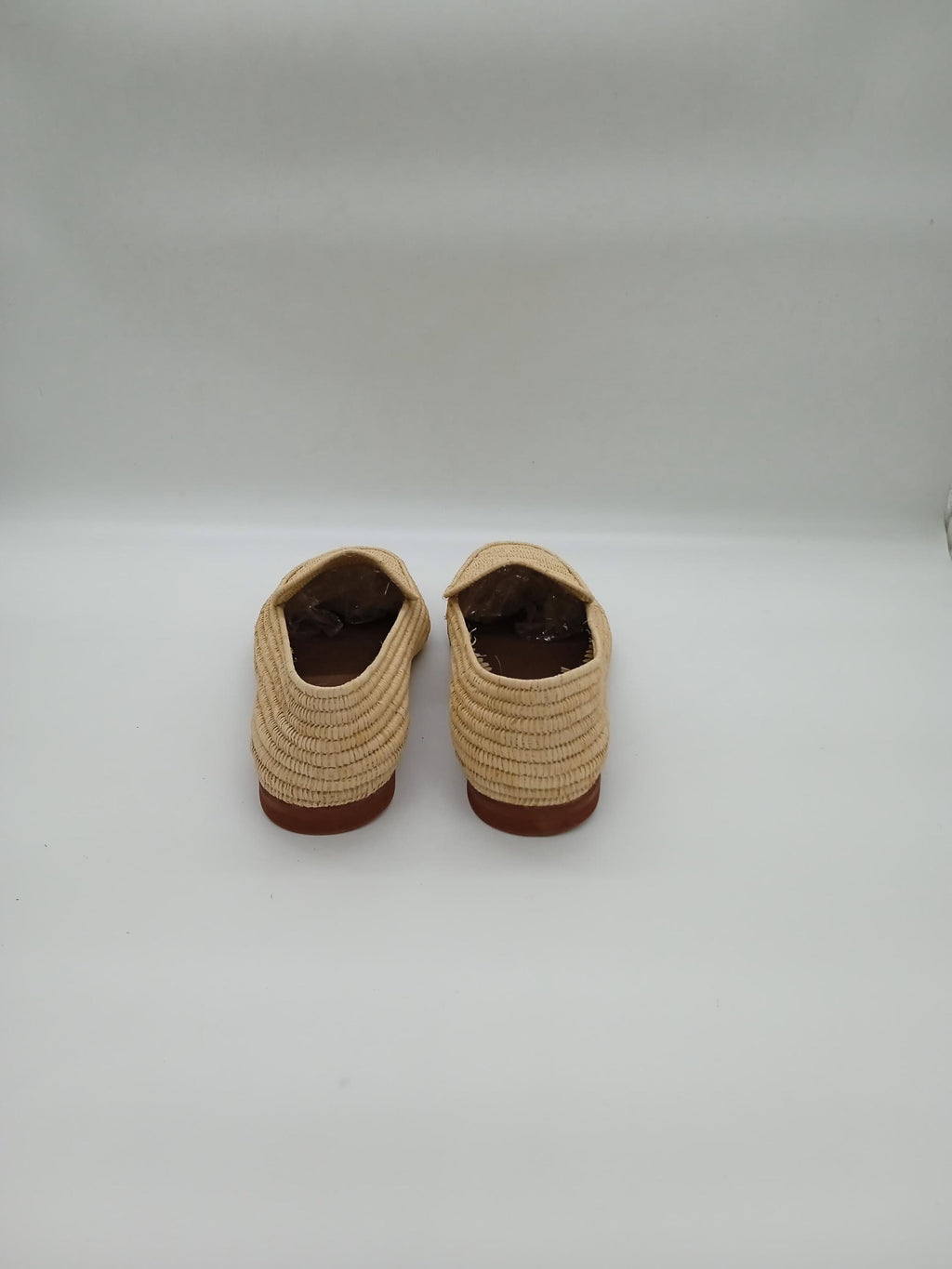 Men's Handmade Raffia Shoes, Natural Woven Slippers, Comfortable Slip-On Summer Loafers