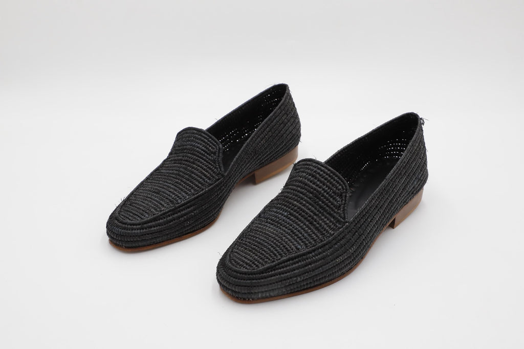 Men's Handmade Raffia Loafers, Woven Wedding Shoes, Lightweight Summer Slip-Ons