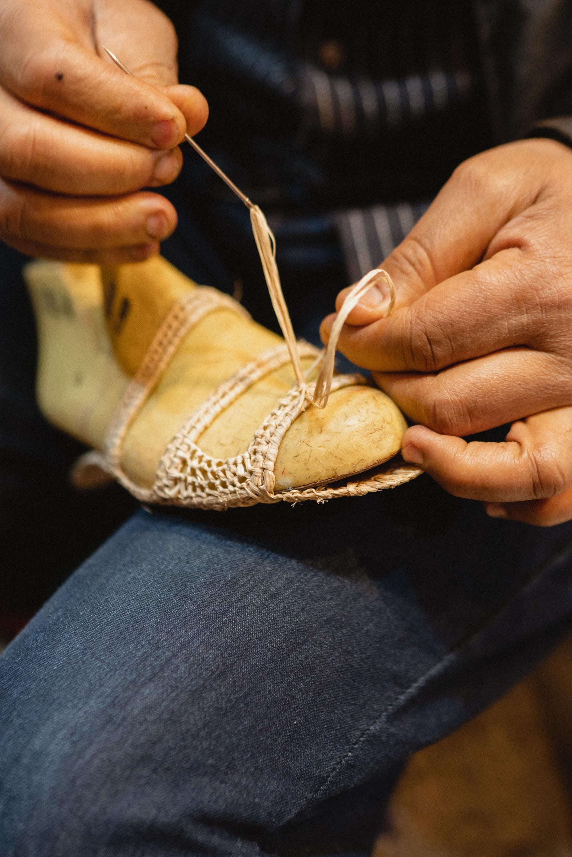 Handmade Raffia Sandals, Woven Open-Toe Summer Slippers, Boho Beach Flats, Natural Straw Shoes, Artisan Ballet Flats