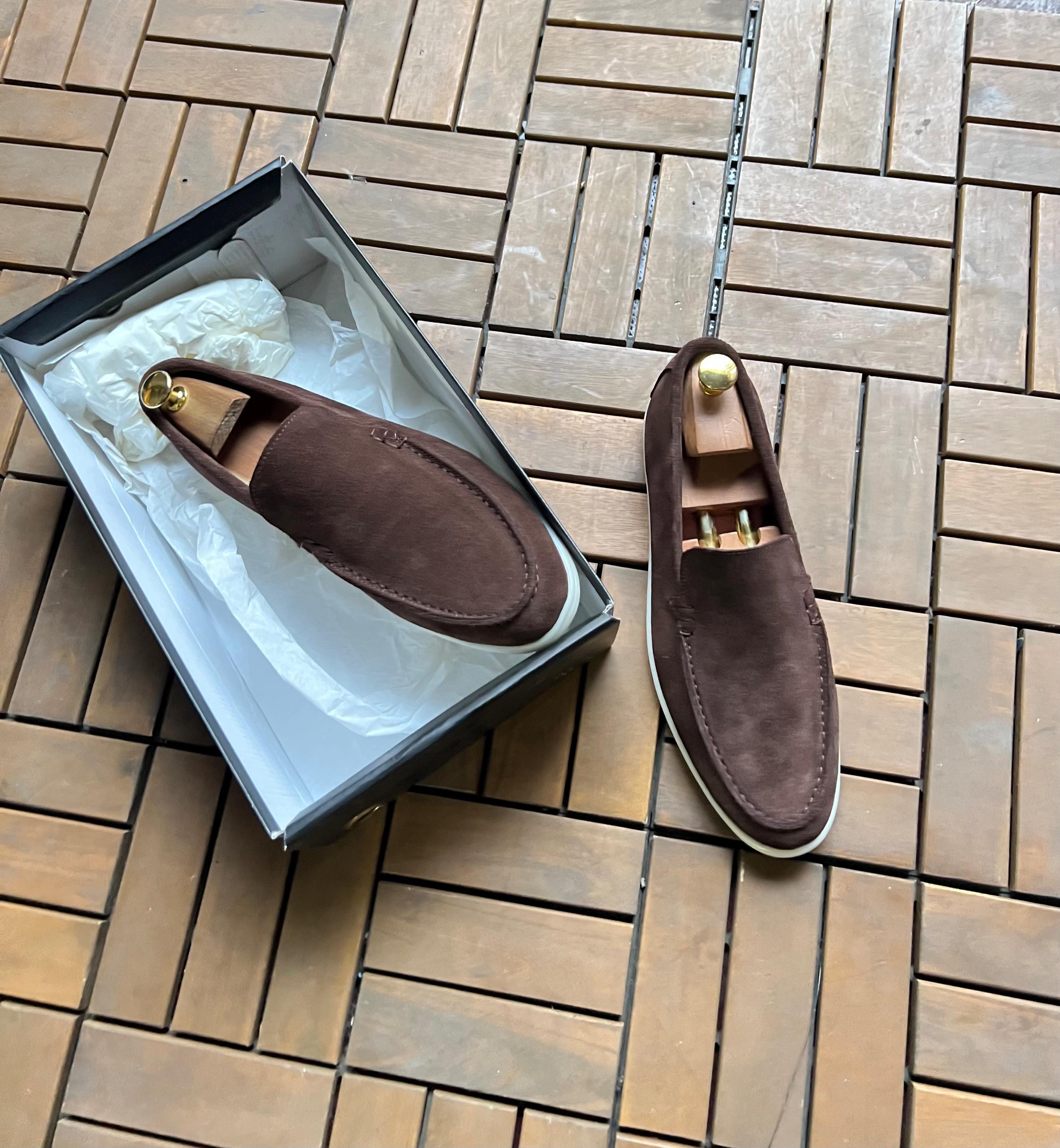 Men's Suede Loafers | Italian Style Slip-On Driving Shoes, Summer Footwear