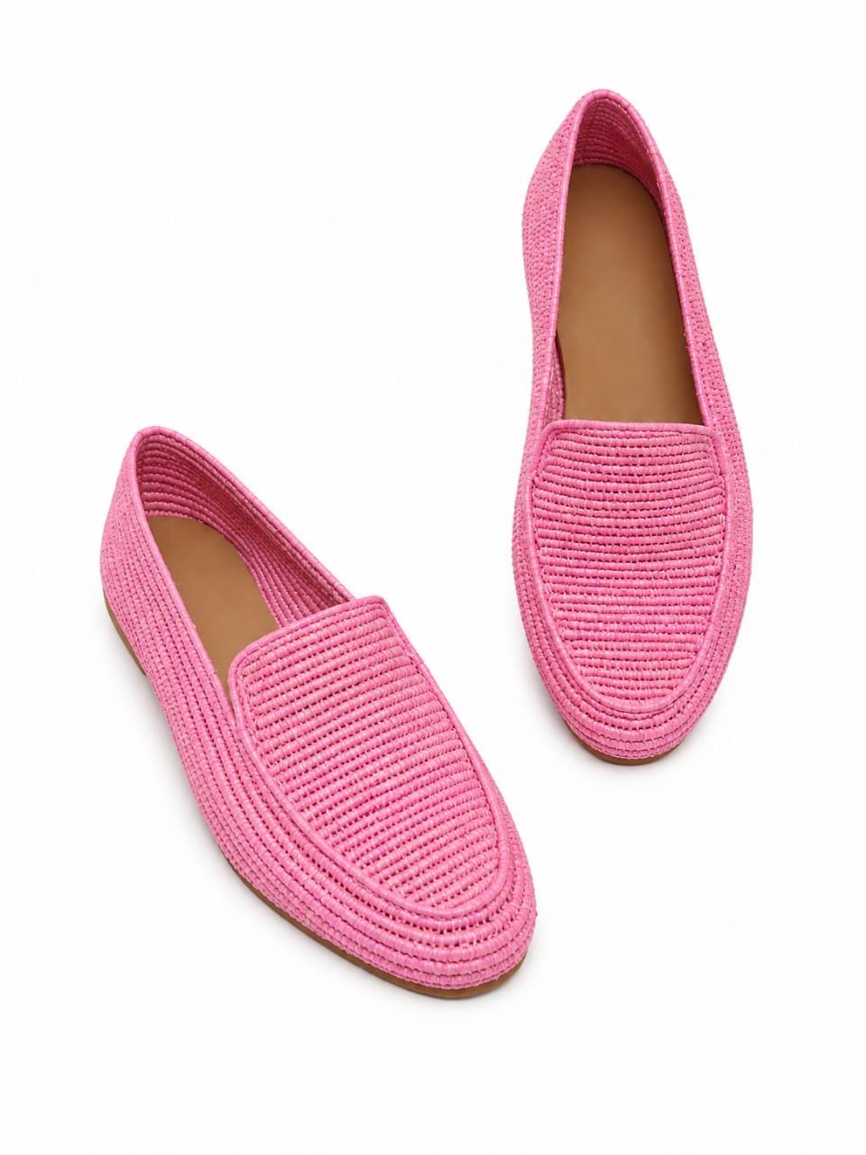 Men's Handmade Raffia Shoes, Natural Woven Slippers, Comfortable Slip-On Summer Loafers
